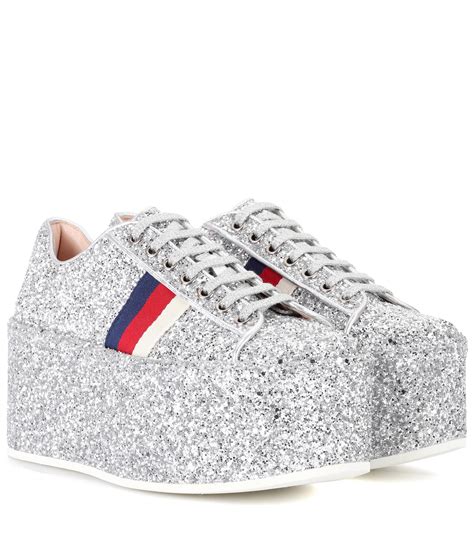 metallic platform sneaker replica gucci|gucci bedazzled sneakers.